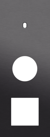 Drievoudige afdekplaat, verticaal 71 mm centerafstand, voor