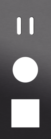 Drievoudige afdekplaat, verticaal 71 mm centerafstand, voor