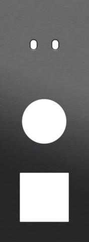 Drievoudige afdekplaat, verticaal 71 mm centerafstand, voor