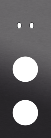 Drievoudige afdekplaat, verticaal 71 mm centerafstand, voor