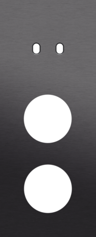 Drievoudige afdekplaat, verticaal 60 mm centerafstand, voor