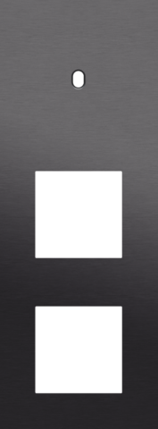 Drievoudige afdekplaat, verticaal 71 mm centerafstand, voor