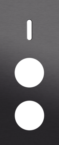 Drievoudige afdekplaat, verticaal 60 mm centerafstand, voor