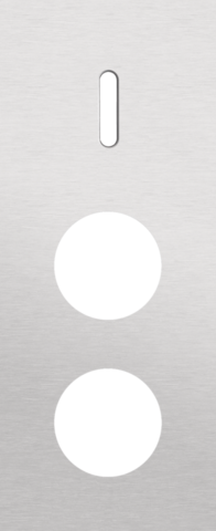 Drievoudige afdekplaat, verticaal 60 mm centerafstand, voor