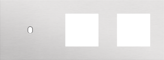 Drievoudige afdekplaat, horizontaal 71 mm centerafstand,voor