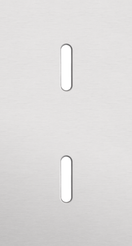 Tweevoudige afdekplaat, verticaal 71 mm centerafstand, voor