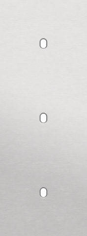 Drievoudige afdekplaat, verticaal 71 mm centerafstand, voor