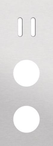 Drievoudige afdekplaat, verticaal 71 mm centerafstand, voor