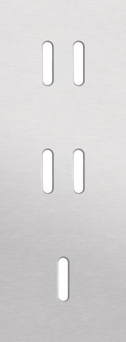 Drievoudige afdekplaat, verticaal 71 mm centerafstand, voor