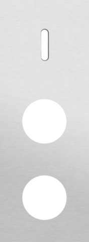 Drievoudige afdekplaat, verticaal 71 mm centerafstand, voor