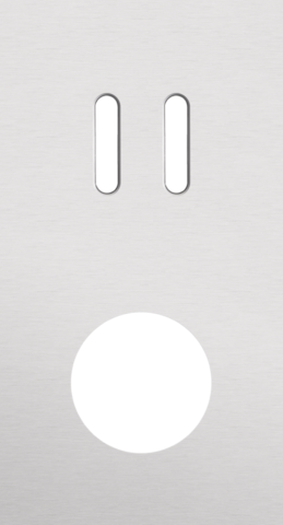 Tweevoudige afdekplaat, verticaal 71 mm centerafstand, voor