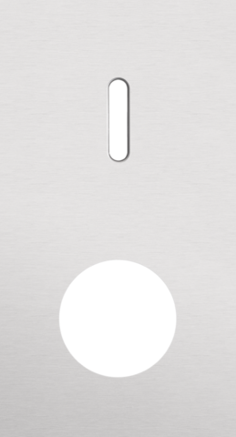 Tweevoudige afdekplaat, verticaal 71 mm centerafstand, voor