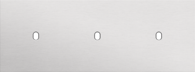 Drievoudige afdekplaat, horizontaal 71 mm centerafstand,voor