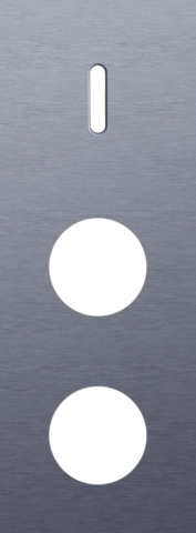 Drievoudige afdekplaat, verticaal 71 mm centerafstand, voor