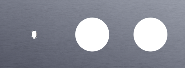 Drievoudige afdekplaat, horizontaal 71 mm centerafstand, voo