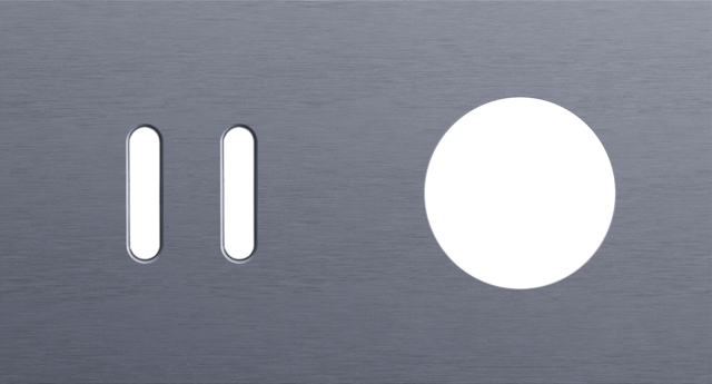 Tweevoudige afdekplaat, horizontaal 71 mm centerafstand, voo