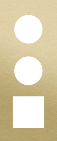 Drievoudige afdekplaat, verticaal 60 mm centerafstand, voor