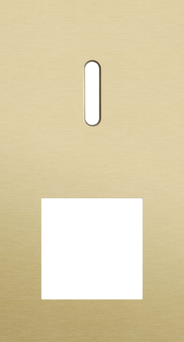 Tweevoudige afdekplaat, verticaal 71 mm centerafstand, voor