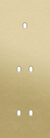 Drievoudige afdekplaat, verticaal 71 mm centerafstand, voor