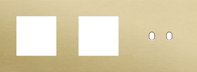 Drievoudige afdekplaat, horizontaal 71 mm centerafstand,voor