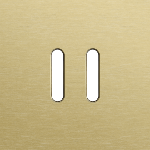 Enkelvoudige afdekplaat, voor tweevoudige schakelfuncties, N