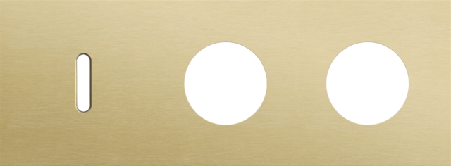 Drievoudige afdekplaat, horizontaal 71 mm centerafstand, voo