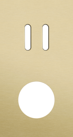 Tweevoudige afdekplaat, verticaal 71 mm centerafstand, voor