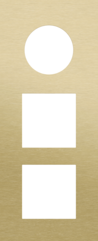 Drievoudige afdekplaat, verticaal 60 mm centerafstand, voor