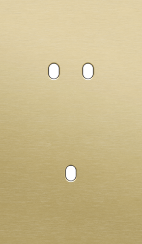 Tweevoudige afdekplaat, verticaal 60 mm centerafstand, voor