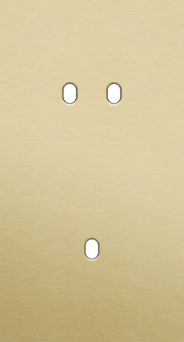 Tweevoudige afdekplaat, verticaal 71 mm centerafstand, voor