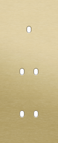 Drievoudige afdekplaat, verticaal 60 mm centerafstand, voor