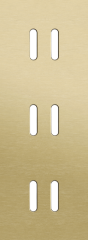 Drievoudige afdekplaat, verticaal 71 mm centerafstand, voor