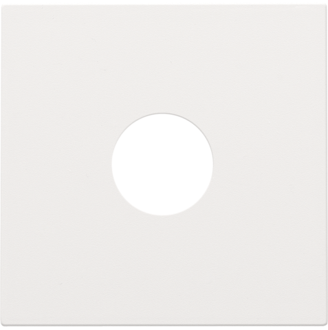 Afwerkingsset voor enkelvoudige coaxaansluiting voor tv, whi