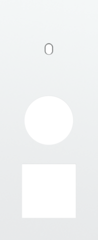 Drievoudige afdekplaat, verticaal 60 mm centerafstand, voor