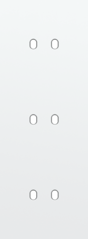 Drievoudige afdekplaat, verticaal 71 mm centerafstand, voor