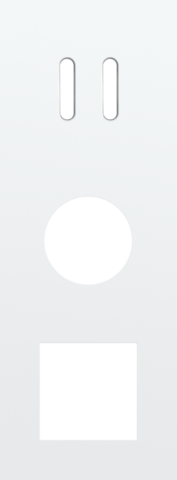 Drievoudige afdekplaat, verticaal 71 mm centerafstand, voor