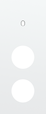 Drievoudige afdekplaat, verticaal 60 mm centerafstand, voor