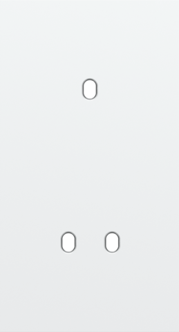 Tweevoudige afdekplaat, verticaal 71 mm centerafstand, voor