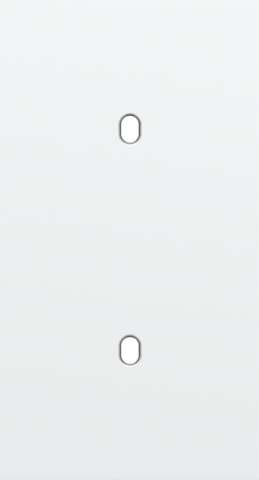 Tweevoudige afdekplaat, verticaal 71 mm centerafstand, voor