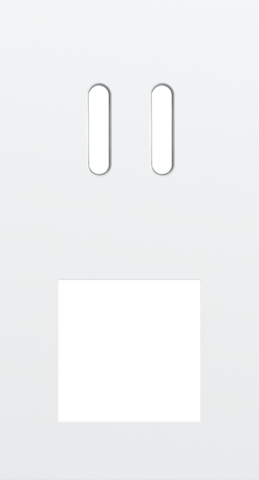 Tweevoudige afdekplaat, verticaal 71 mm centerafstand, voor