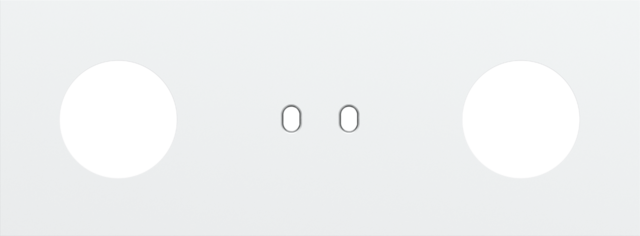 Drievoudige afdekplaat, horizontaal 71 mm centerafstand,voor