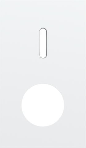 Tweevoudige afdekplaat, verticaal 60 mm centerafstand, voor