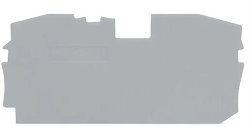 Afsluit- en tussenplaat; 1 mm dik; grijs