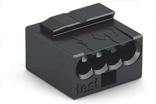 Verbindingsklem insteekbaar; voor massieve geleiders; Ø max.