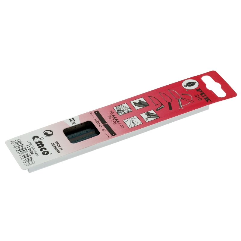 Losse Zaagbladen, vertanding 1,0mm, 150mm (staal,  alu, plex