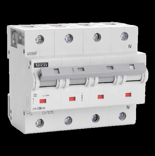 Automaat Teco 3N 80A 20kA Curve C