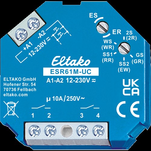 Multifunctie inbouwimpulsschakel./relais 1+1NO 10A