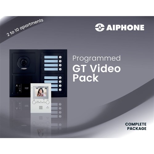 Videofoniepack voor 4 appartementen, zwa