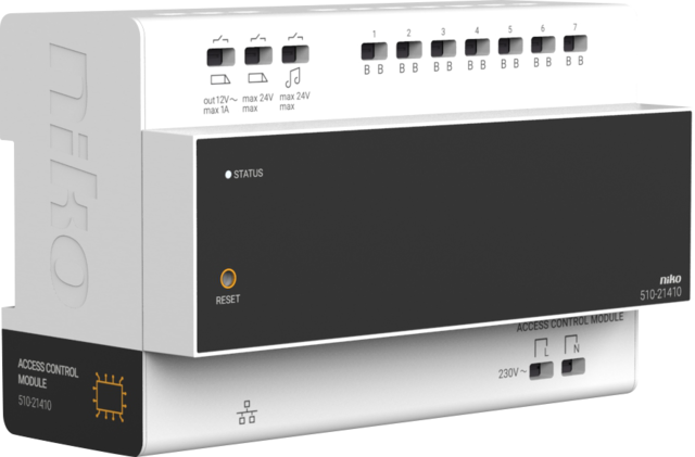 DIN-rail controller voor videobuitenpost, 2-draads, met geïn