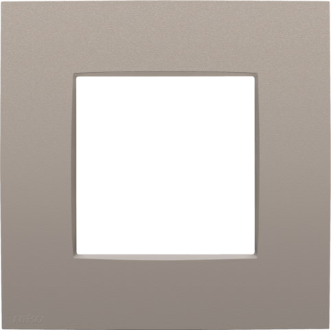 Enkelvoudige afdekplaat, Niko Intense bronze coated